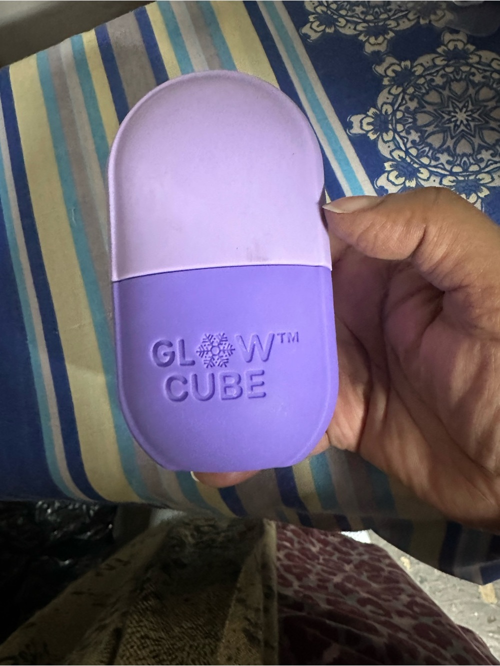 Glow Cube Portable Ice Pack - Lavender/Purple